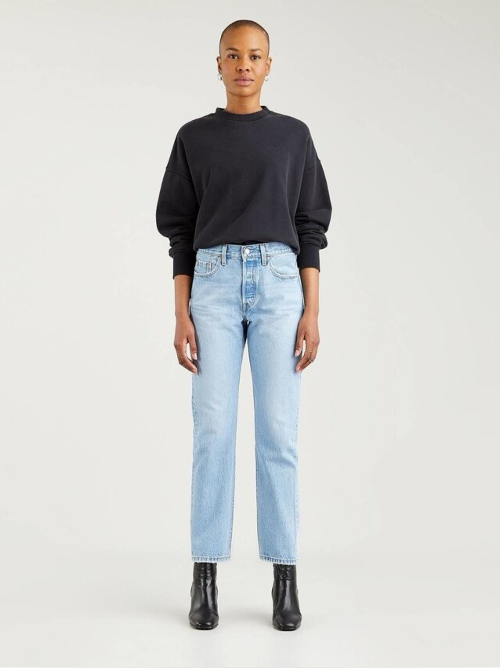 Levi's 501 Original Fit High-Rise Straight Jeans Luxor Last Light Wash W28 L32